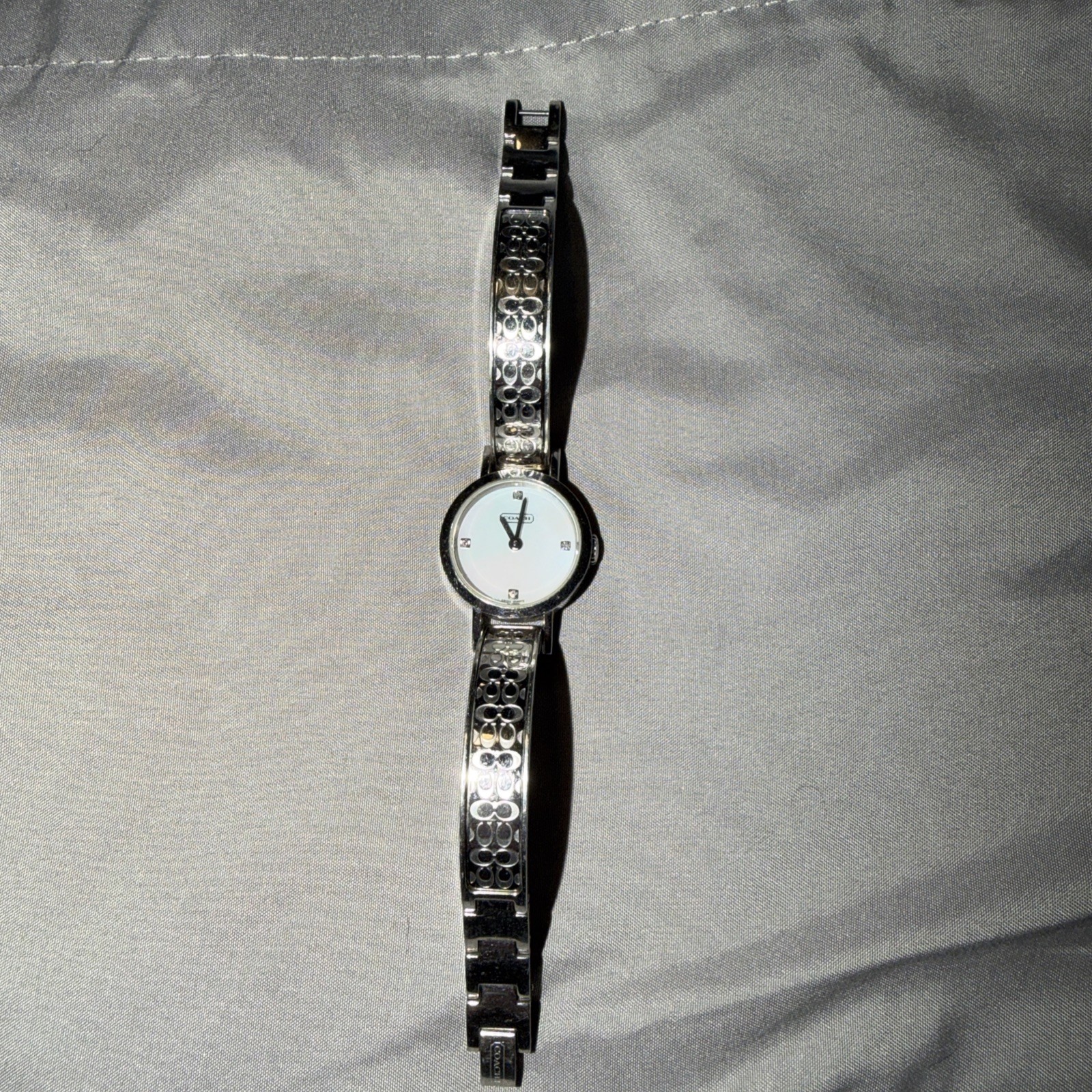 Coach Stainless Steel Signature Logo Wrist Watch – Needs Battery
