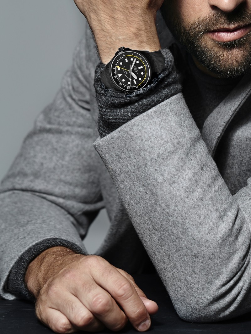LAMBERTI WATCHES Ref. 23925NN DOUBLE GMT. Automatic, sapphire, 100mt