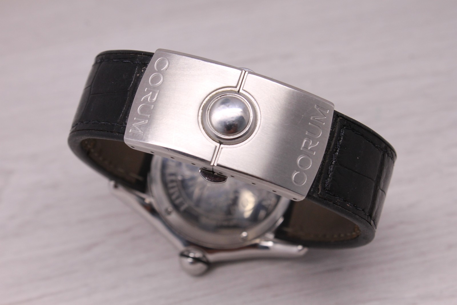 Corum Bubble Limited Edition American Flag Mens Watch Date 45mm Steel Quartz