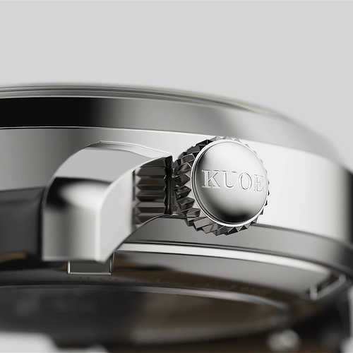 KUOE Kyoto OLD SMITH 90-007 Automatic Black Dial x Silver Case from JAPAN