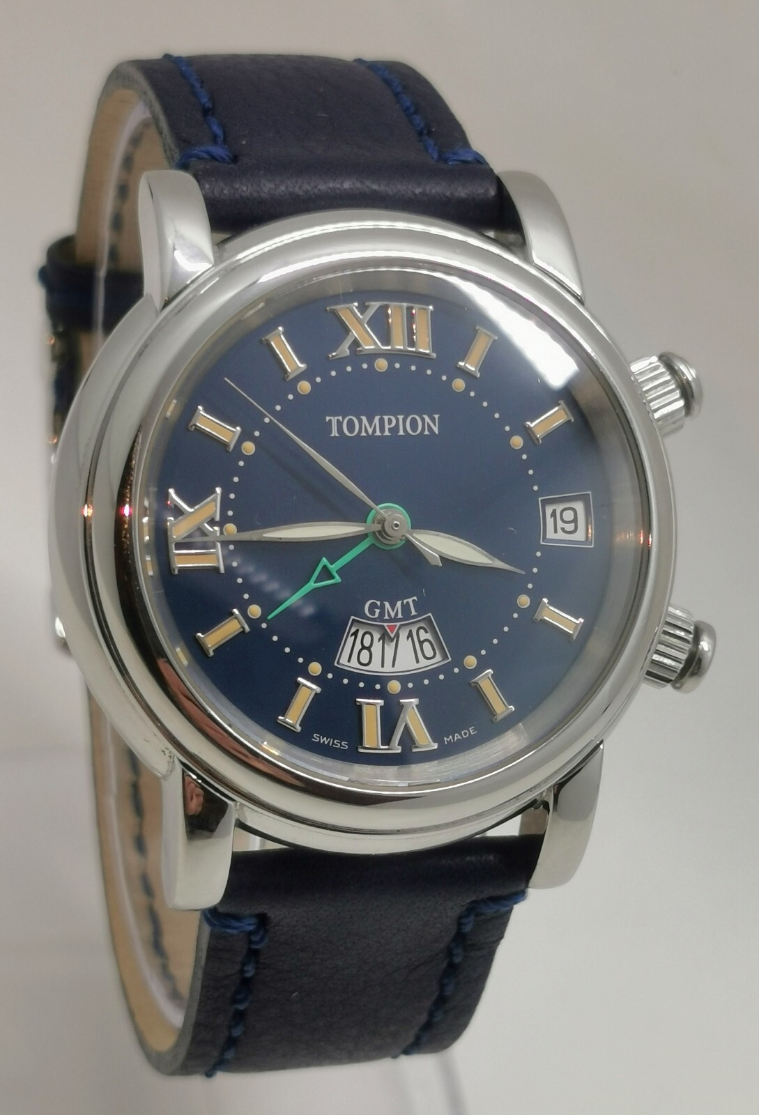 Vtg c2015 Graham, Tompion Automatic GMT Alarm Date Ltd Ed No.72 Gents 40mm Watch
