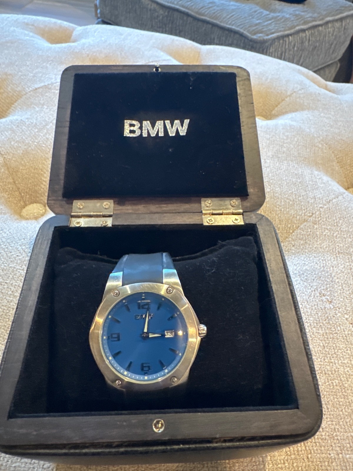 BMW Watch mens quartz with blue dial