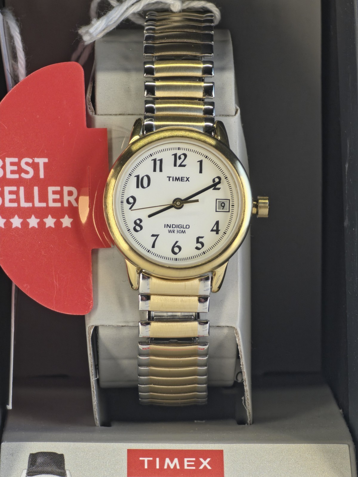 Timex T2H381 – Easy Reader Women’s 2-Tone Expansion + Indiglo + Date