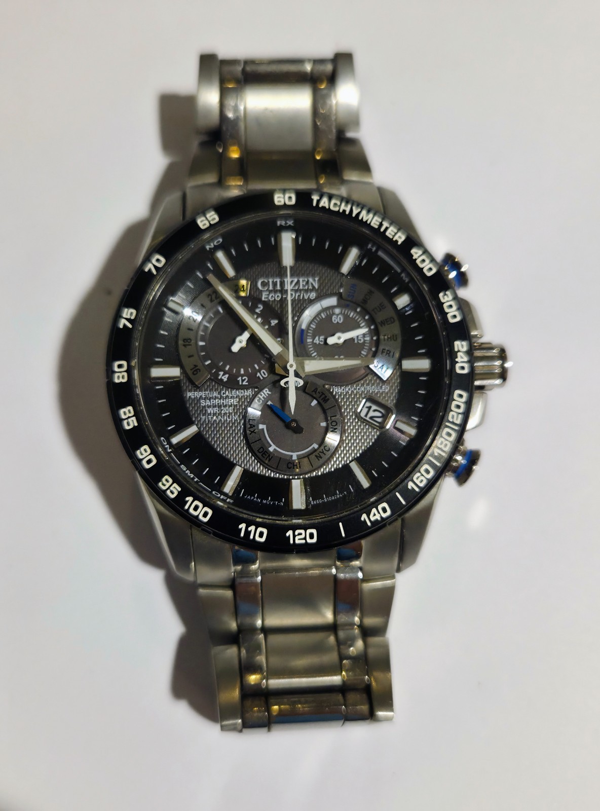 Citizen Eco-Drive Perpetual Chrono Radio Controlled E650-S075181 42mm