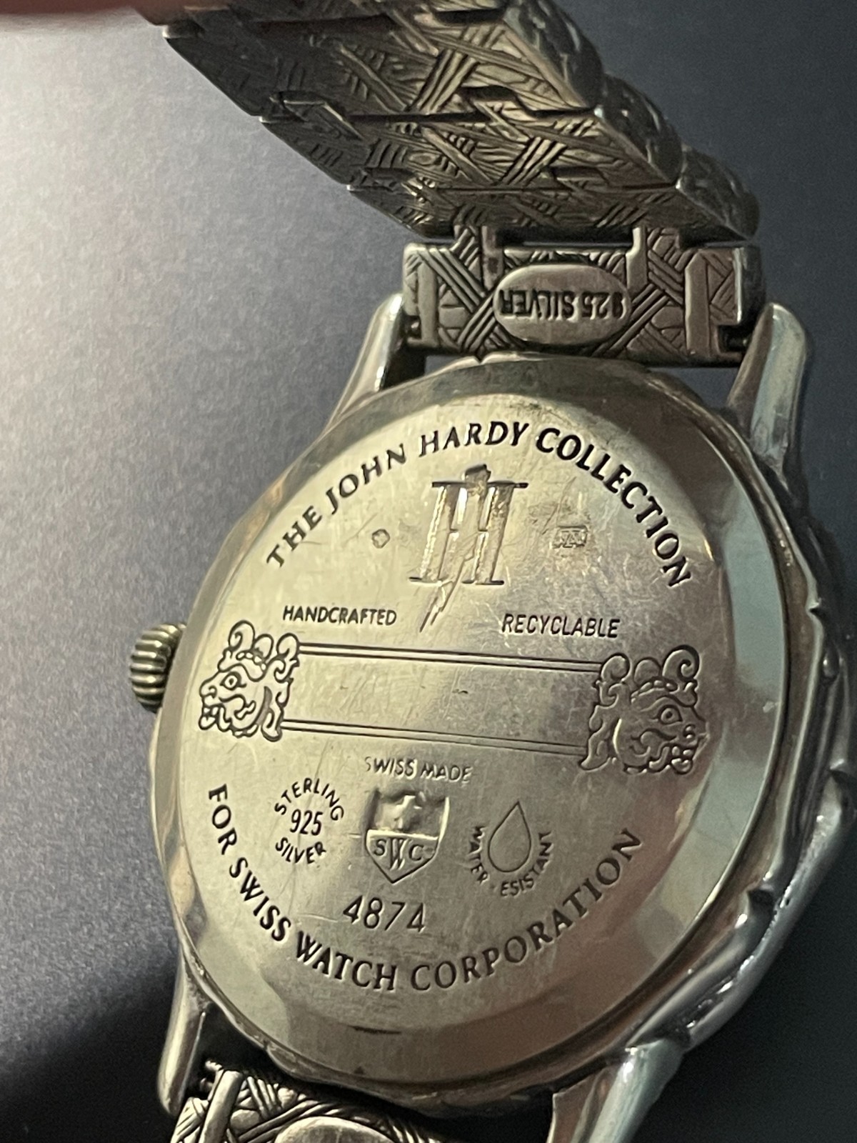 John Hardy Men’s Watch 4874 Deployment clasp & xtra links