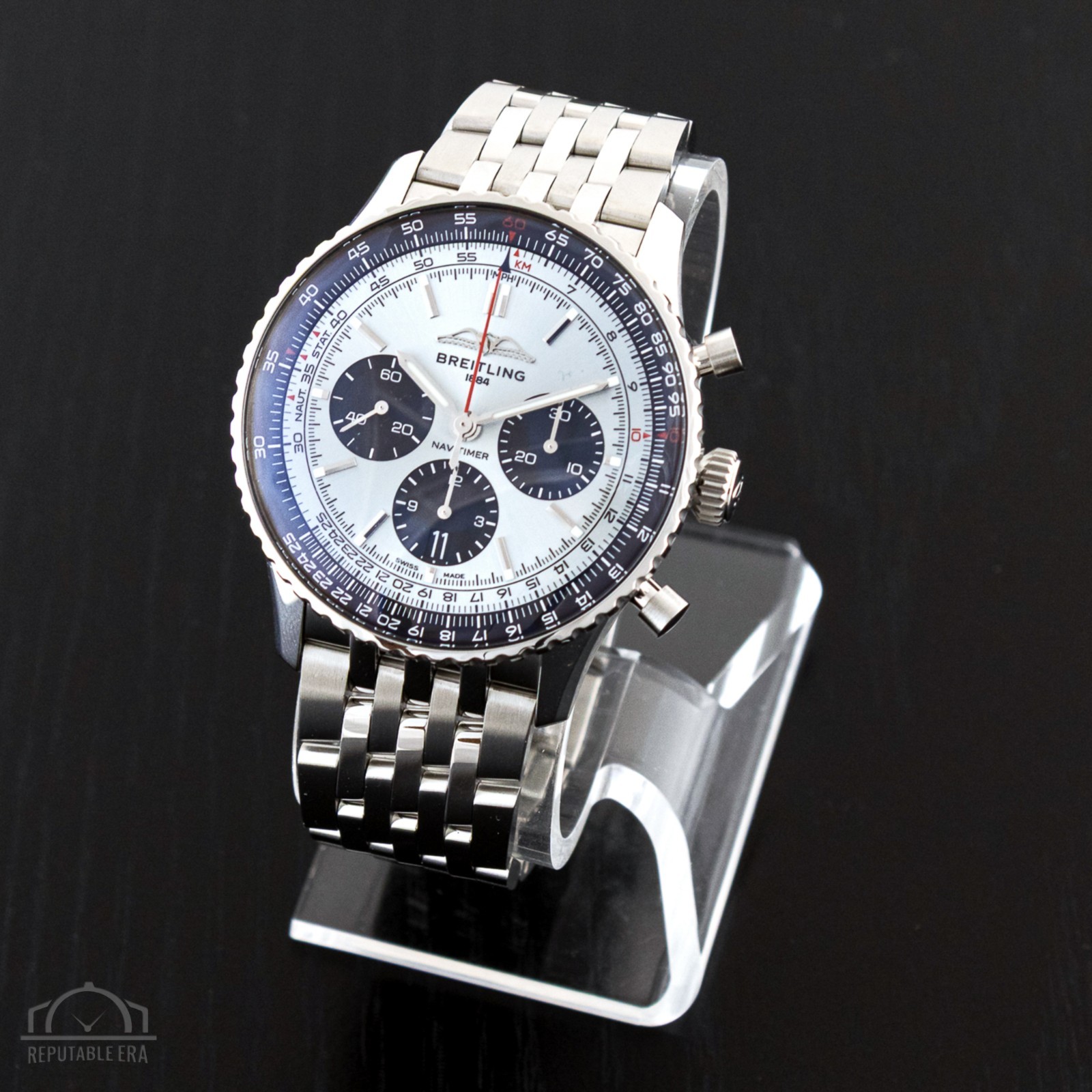 Breitling Navitimer B01 Chronograph 43 Ice Blue Dial Watch AB0138