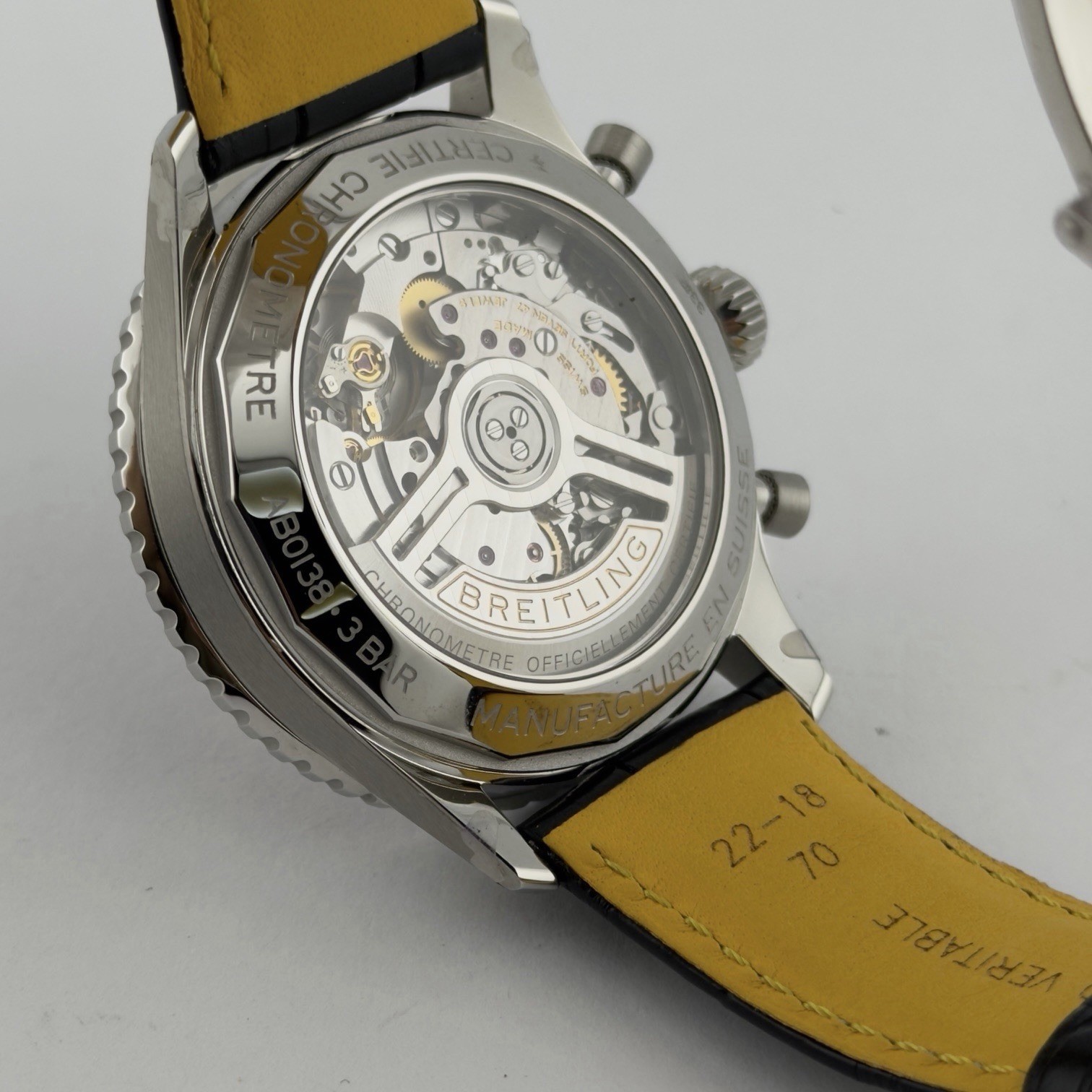 Breitling Navitimer B01 AB0138 43mm Copper Dial Stainless Steel Box Papers