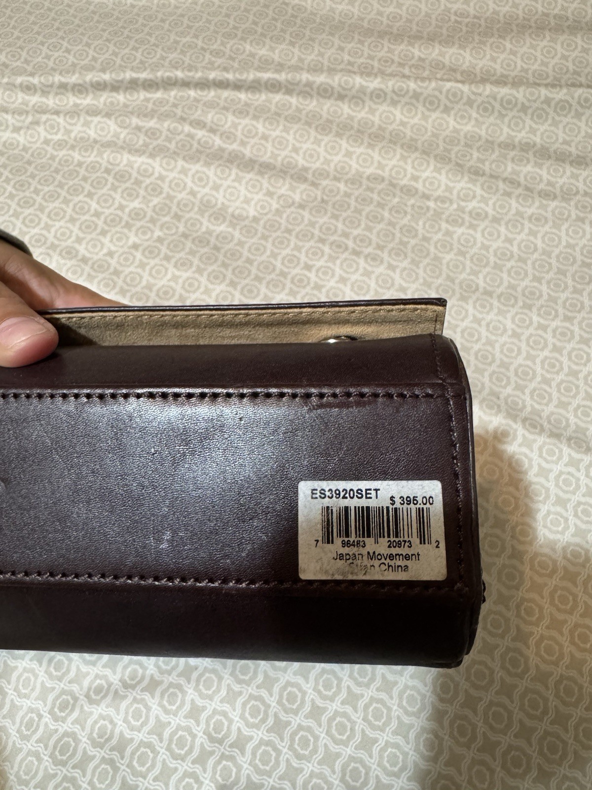 Fossil Brown Leather Watch Storage Roll Case Organizer 13 bands ES3920SET