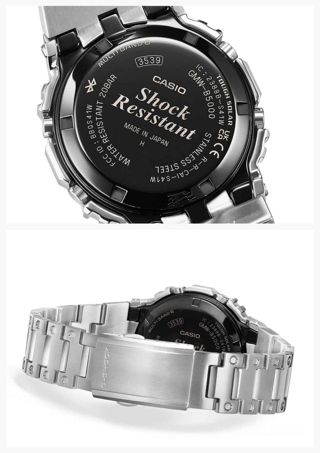 CASIO G-SHOCK GMW-B5000D-1CJF Silver Stainless Steel Men’s Watch New