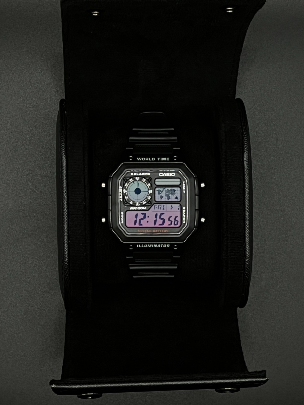 “Deep Sea” | 🔵🟣 | Custom CASIO AE-1200WHD | World Time | Royale | Watch MOD
