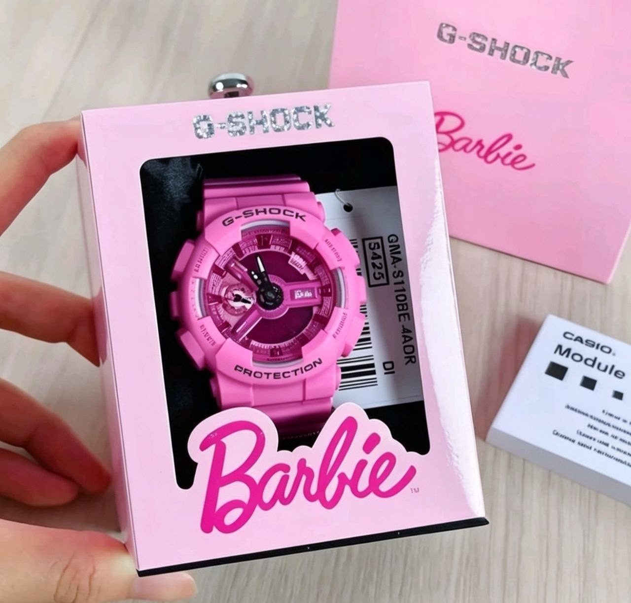 Casio G-Shock X Barbie™ Limited Collaboration Model GMA-S110BE-4A