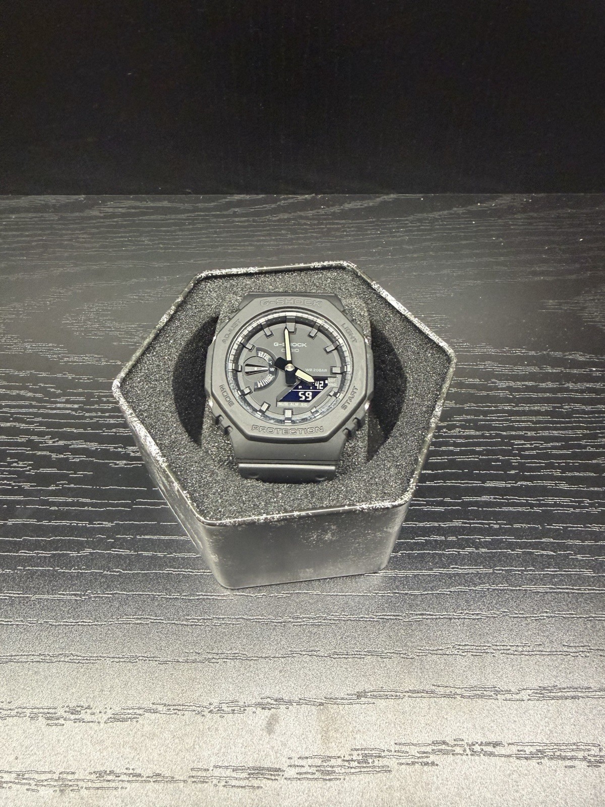 Casio G-SHOCK GA2100-1A1 Black Analog-Digital Quartz Watch 200m Resin