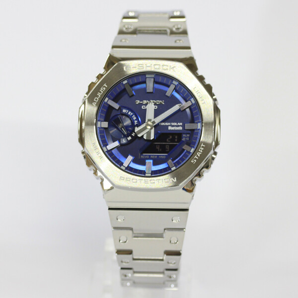 CASIO G-SHOCK GM-B2100AD-2AJF Analog & Digital Quartz Solar Powered Blue Silver