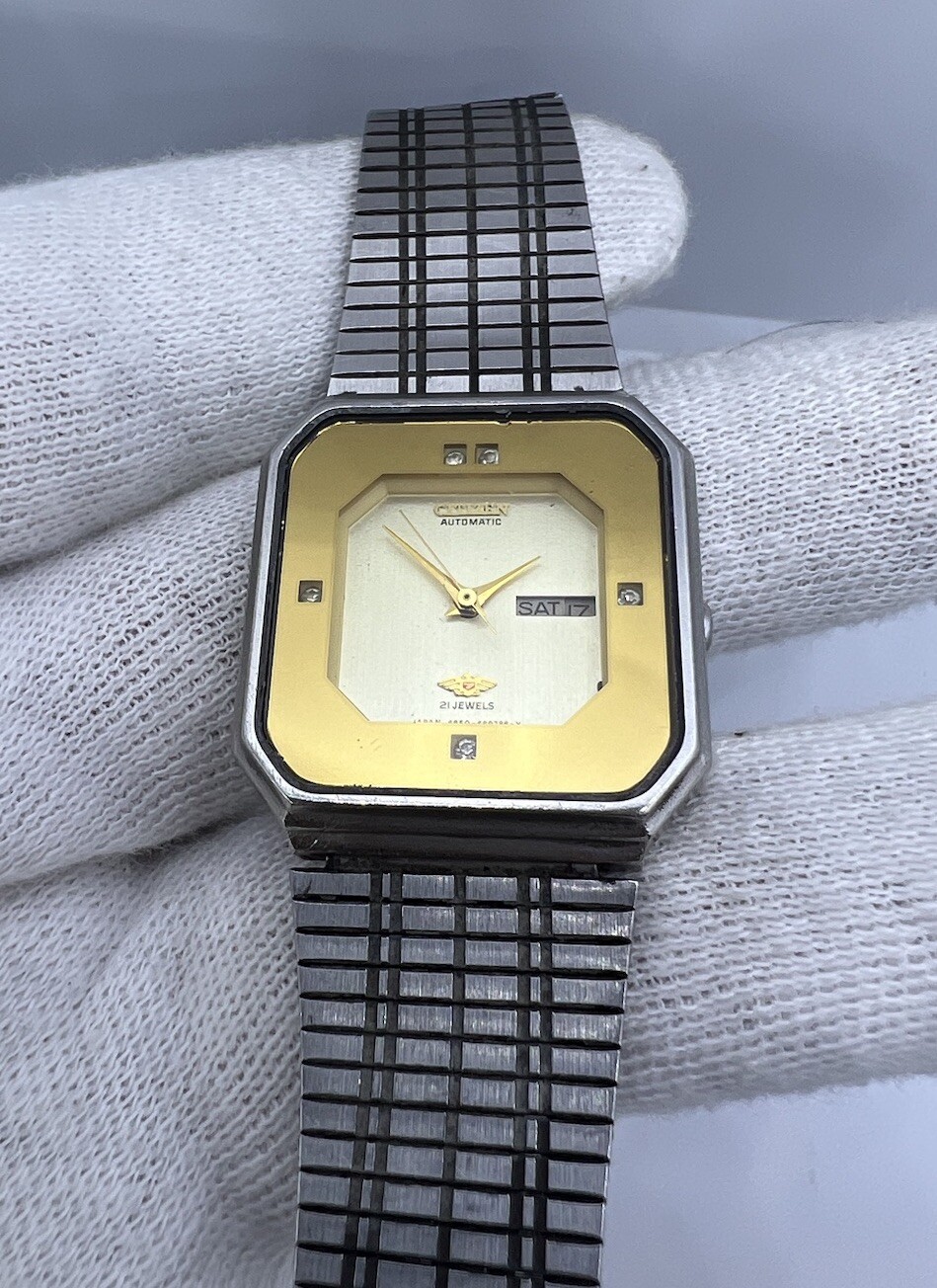 Vintage Citizen Automatic 21 Jewels Day-Date Ladies Wrist Watch. Cal 6650 A