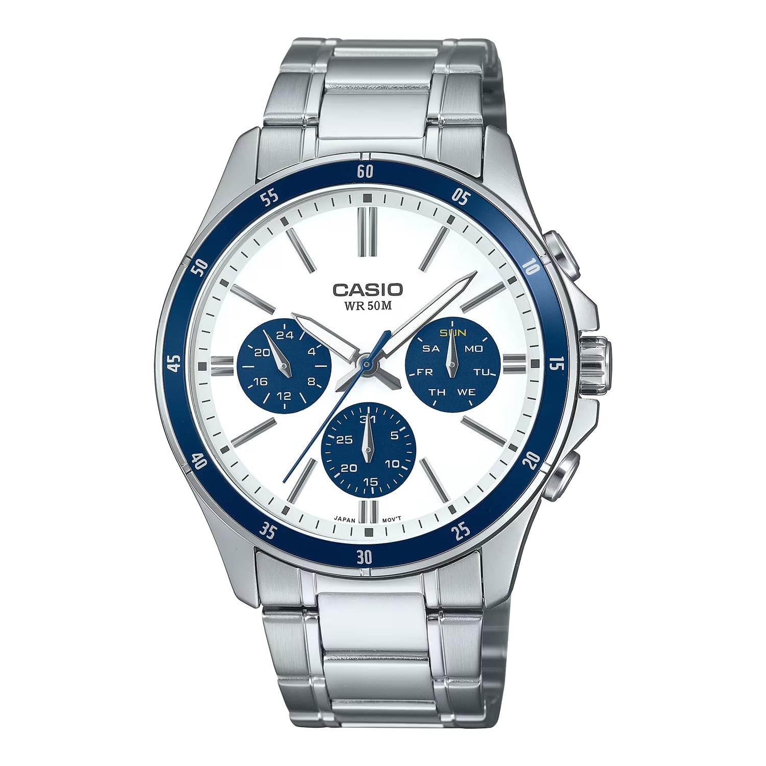CASIO Standard Quartz Men’s Watch MTP-1374D-7A2V Multi-axis 24-hour display whit